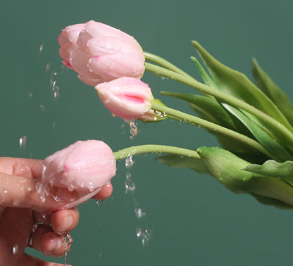 Real Touch Tulip Bundle - Light Green