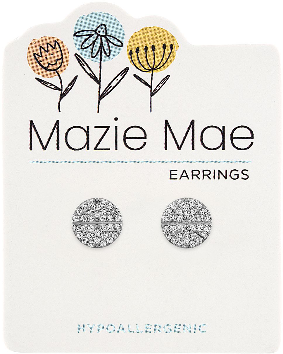 MAZIE MAE SILVER SPARKLE EARRINGS