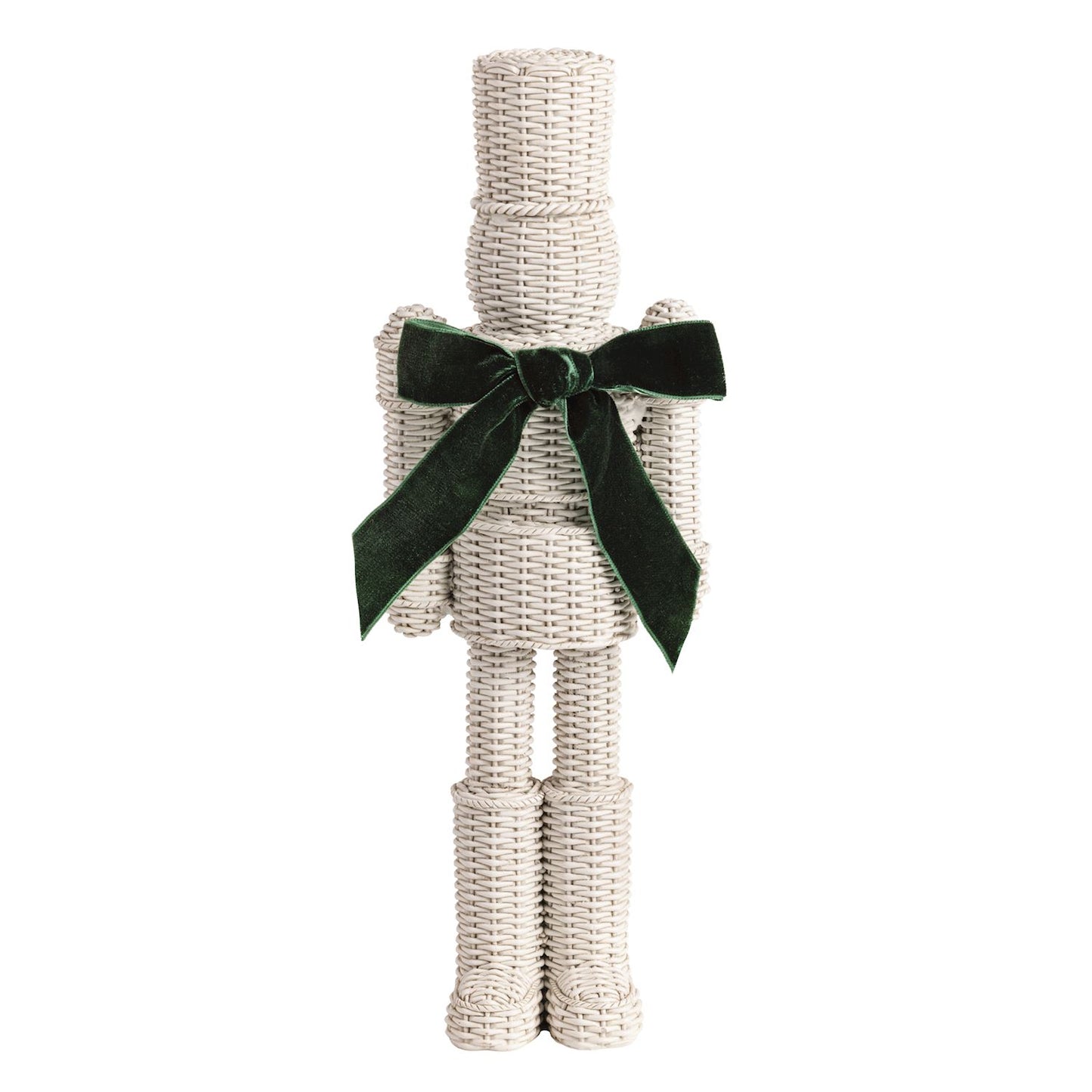 Mud Pie Large Resin Wicker Nutcracker
