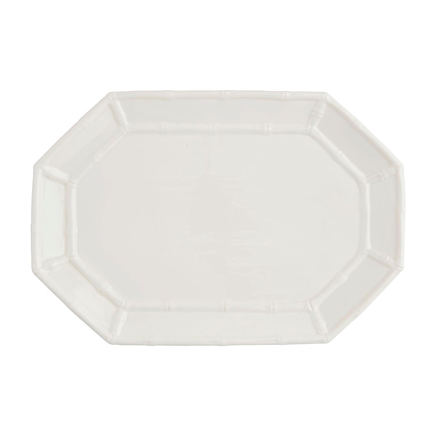 Mud Pie White Bamboo Platter