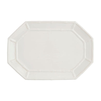 Mud Pie White Bamboo Platter