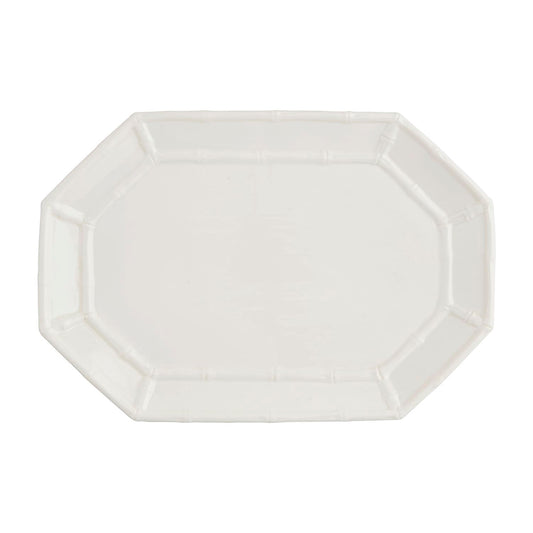 Mud Pie White Bamboo Platter
