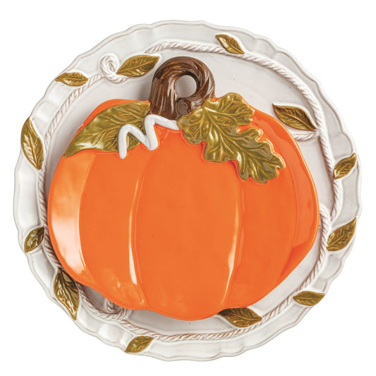 Mud Pie Pumpkin Vine Platter Set