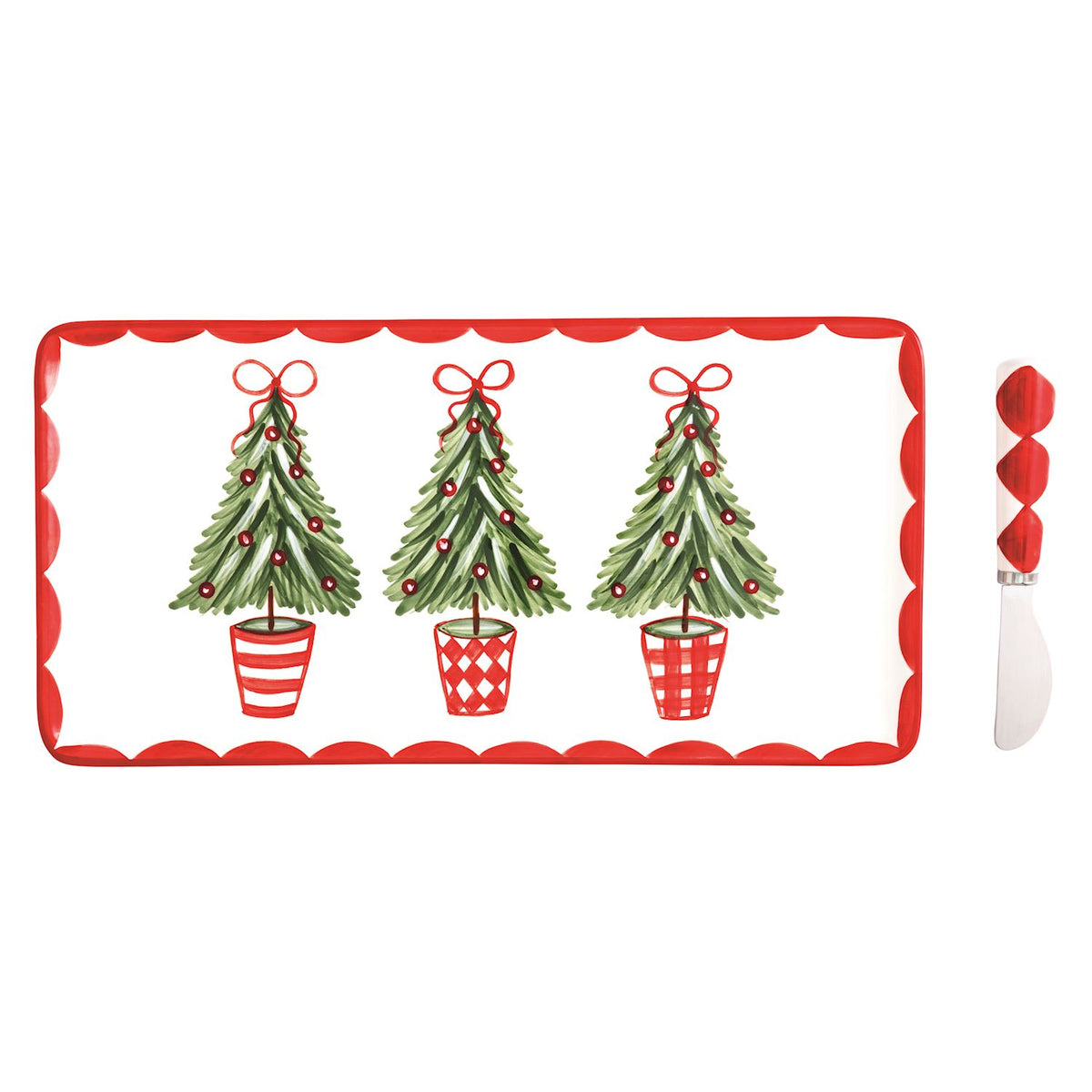 Mud Pie Tree Topiary Tray Set