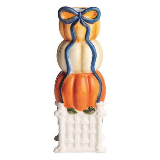 Mud Pie Large Pumpkin Topiary Taper Holder