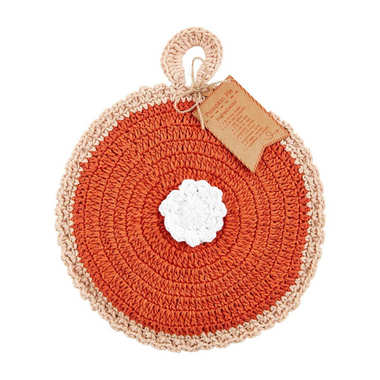 PUMPKIN PIE CROCHET POT HOLDER