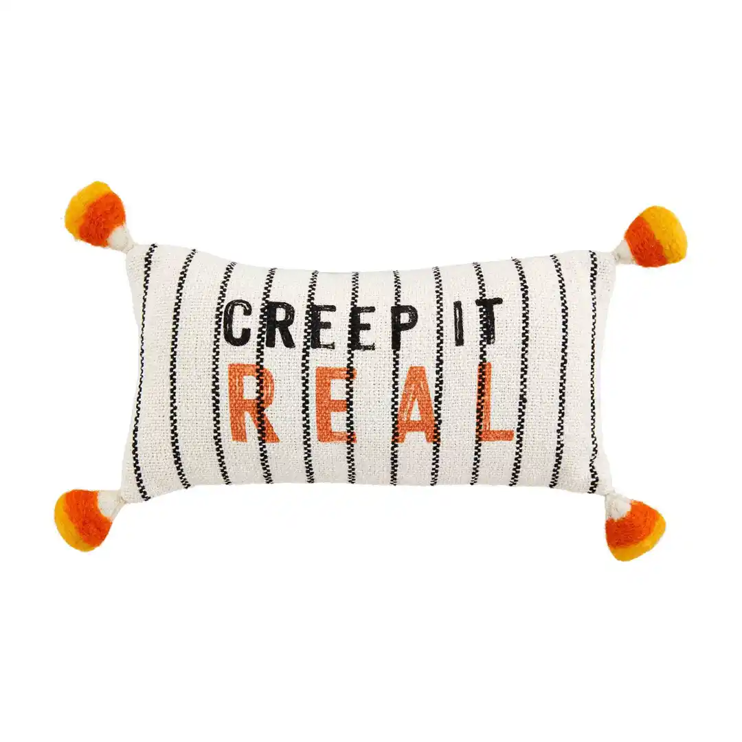 MUD PIE CREEP IT REAL HALLOWEEN PILLOW