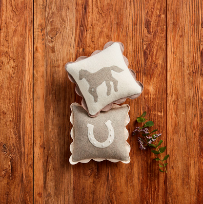 MUD PIE HORSE MINI PILLOW