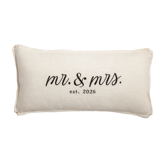 Mud Pie Lumbar Mr. & Mrs. 2026