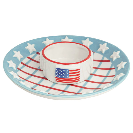 Mud Pie Americana Chip & Dip Set