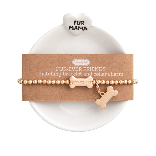 Mud Pie Bone Pet Trinket Dish Set