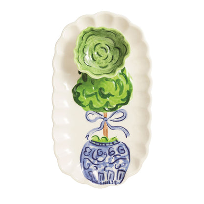 Mud Pie Topiary Tray & Tidbit Set