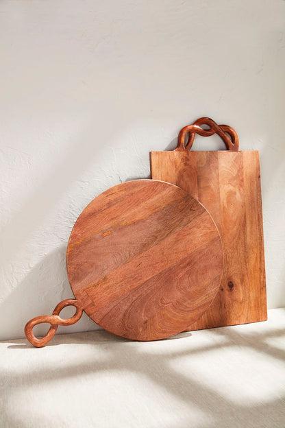 MUD PIE LARGE TWISTED HANDLE BOARD