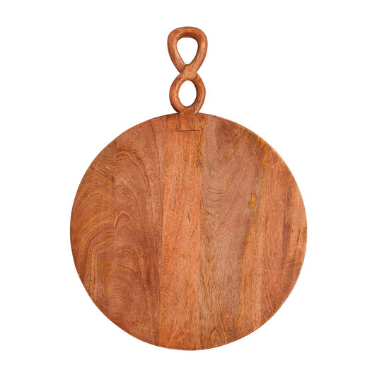 Mud Pie Large Twisted Handle Round Board