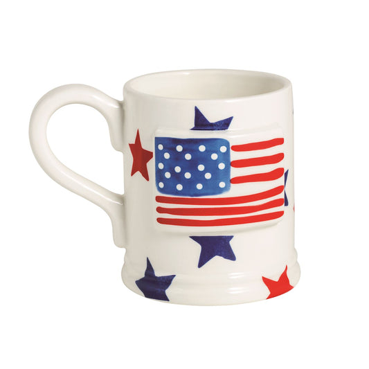 Mud Pie Flag Americana Mug