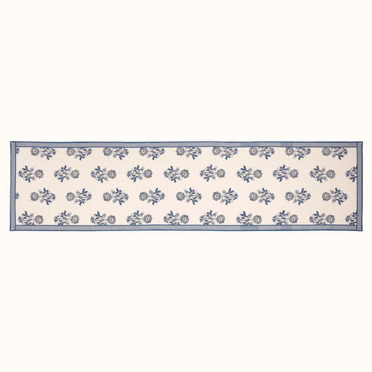 Mud Pie Blue Group Table Runner