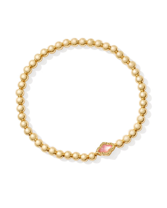 KENDRA SCOTT ABBIE BEADED STRETCH BRACELET GOLD AZALEA ILLUSION