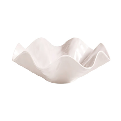 Mud Pie Ruffled Melamine Serving Bowl