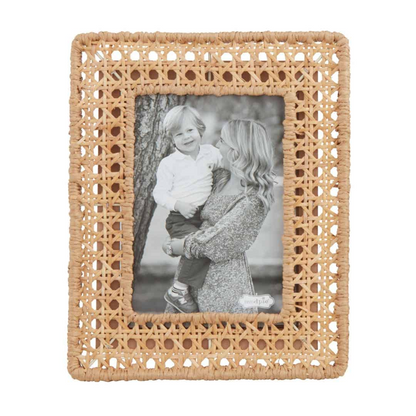 Mud Pie Large Woven Cane Frame