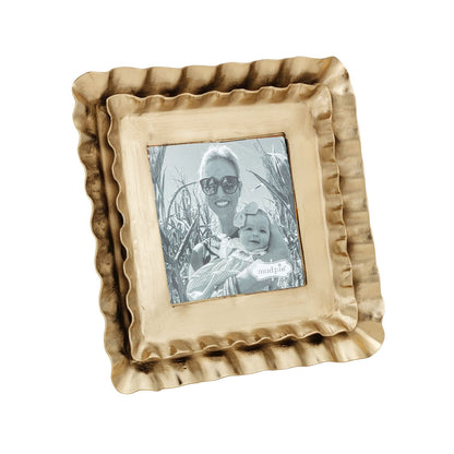 Mud Pie Square Mini Brass Frame