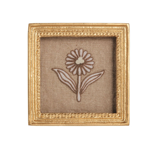 Mud Pie Square Framed Flower