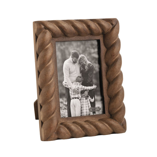 Mud Pie 4x6 Twisted Wood Frame