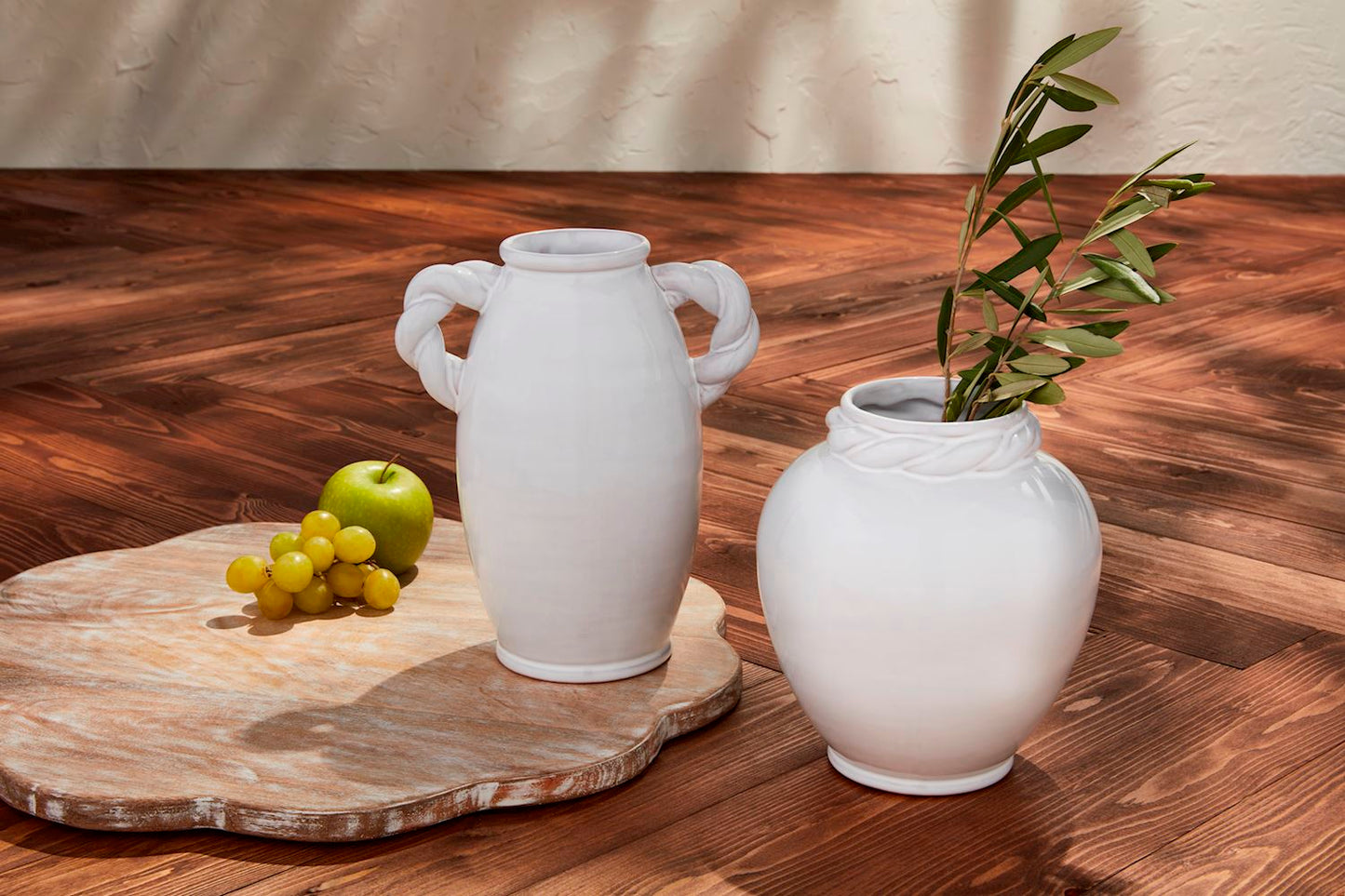 Mud Pie Small Twisted Ceramic Vase