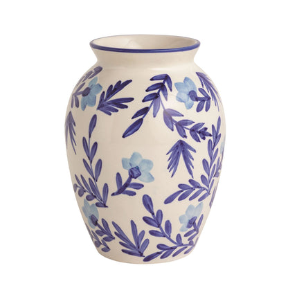 Mud Pie Blue Vine Medium Vase