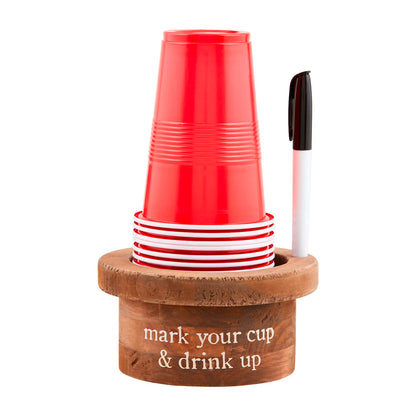 MUD PIE DISPOSABLE CUP & MARKER SET