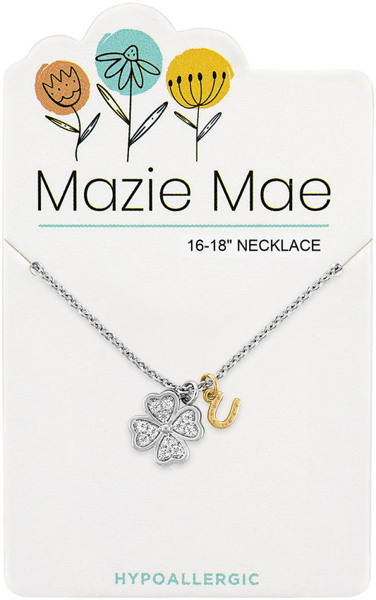 MAZIE MAE SILVER CLOVER NECKLACE