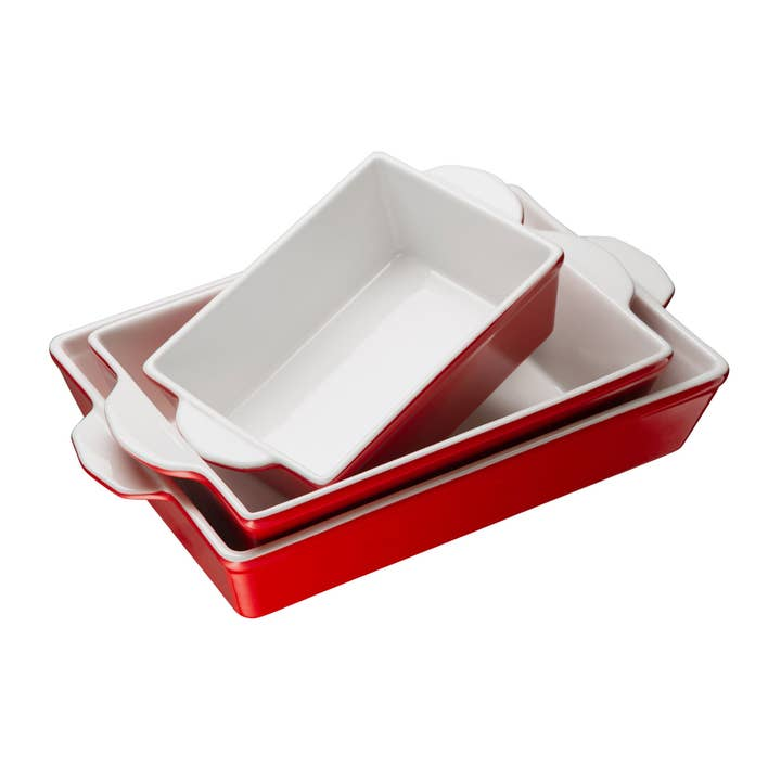 CERAMIC BAKING DISHES - SET OF 3