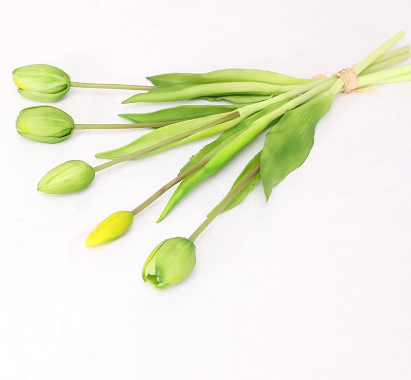 Real Touch Tulip Bundle - Light Green