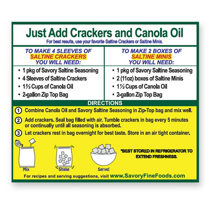 SAVORY PARTY CRACKER SEASONING - GARDEN DILL