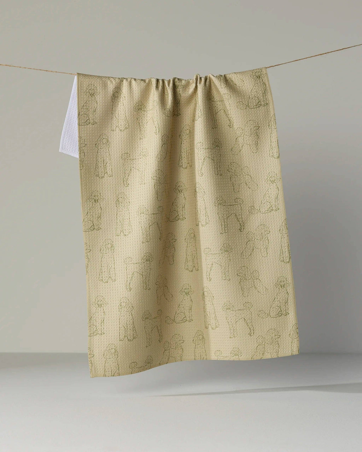 Poodle Pups Tea Towel