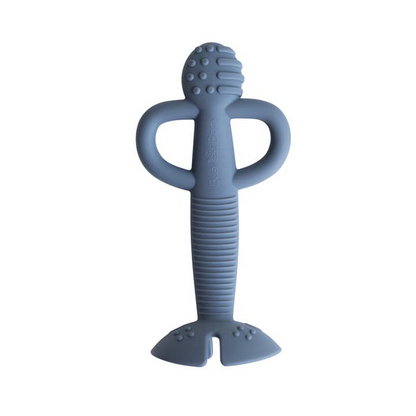 PEWTER BUSY BABY TEETHER & TRAINING SPOON