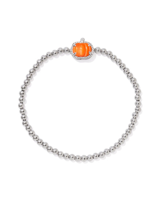 KENDRA SCOTT SILVER PUMPKIN STRETCH BRACELET