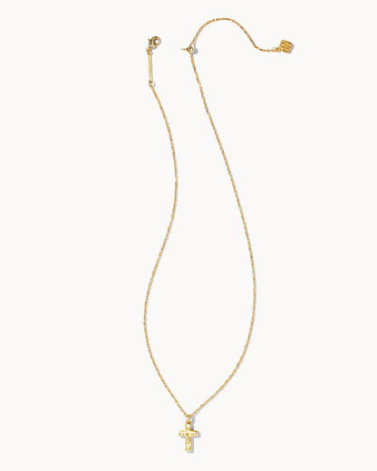 KENDRA SCOTT CROSS PENDANT NECKLACE GOLD METAL