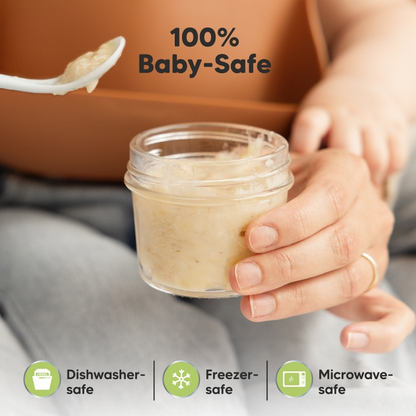 KEABABIES 12 PACK PREP BABY FOOD STORAGE CONTAINERS - SAGE