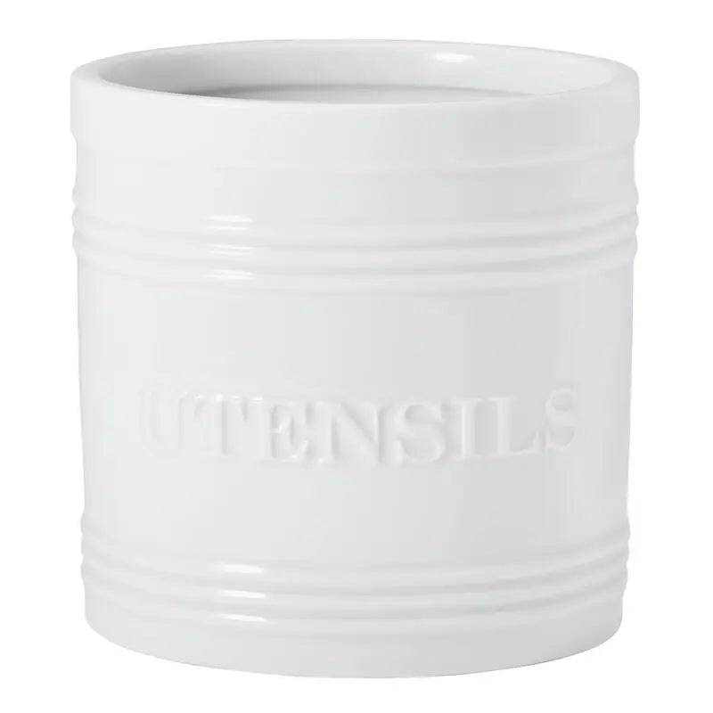 Everyday White Bistro White Utensil Crock