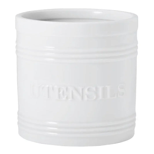 Everyday White Bistro White Utensil Crock