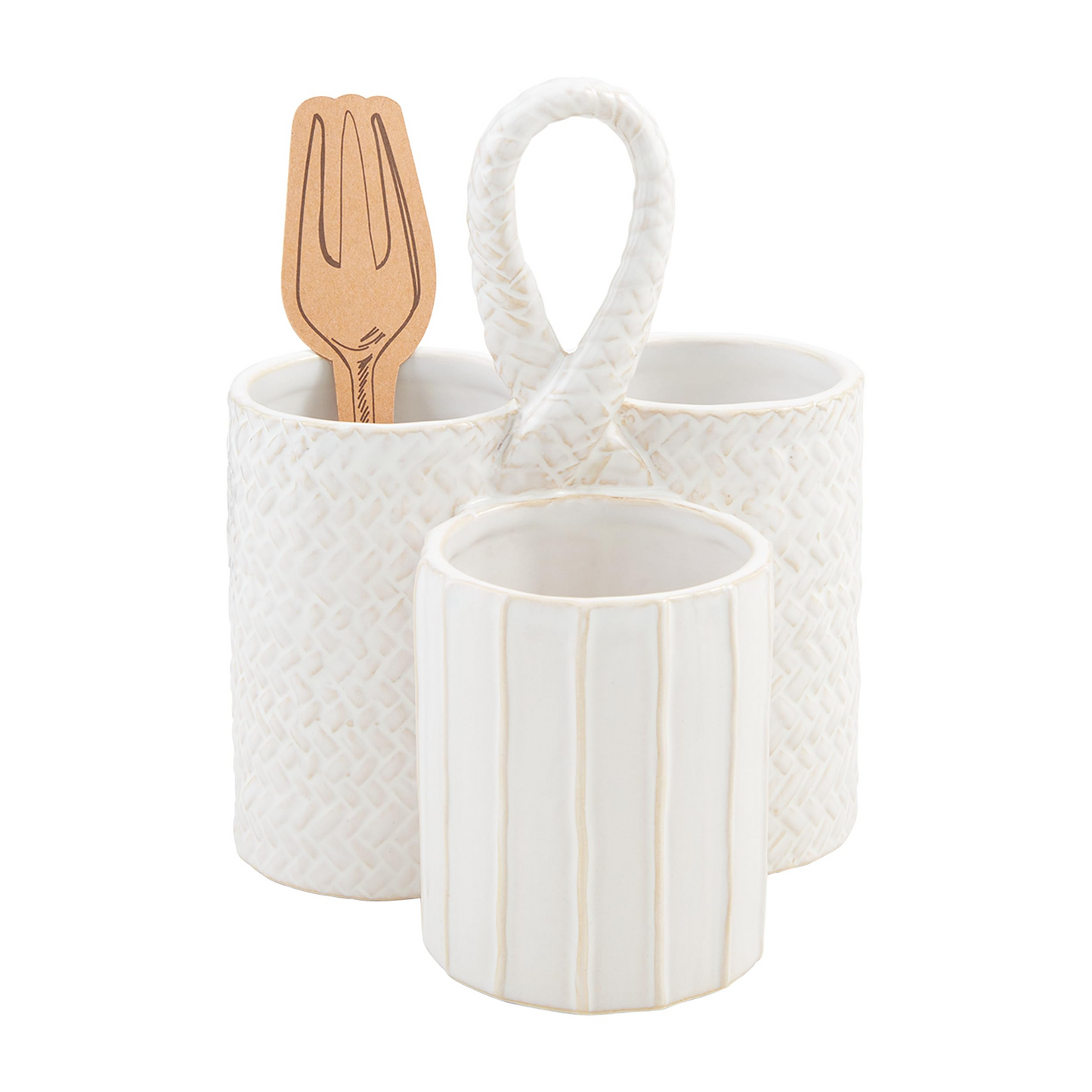 MUDPIE TEXTURED UTENSIL HOLDER