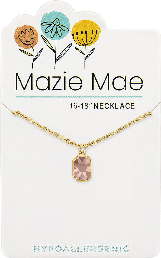 MAZIE MAE GOLD AMBER NECKLACE