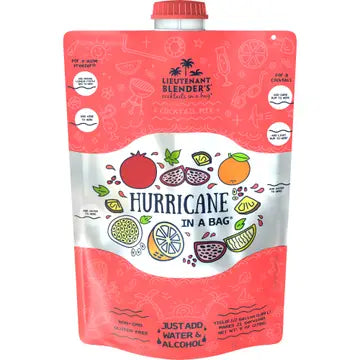 Lieutenant Blender's Hurricane in A Bag® Cocktail / Mocktail Slushie Mixer