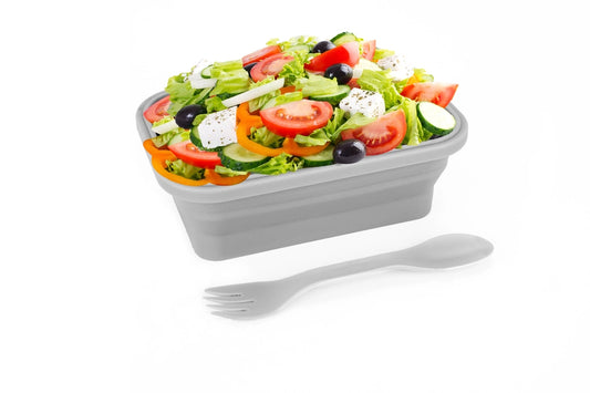 SILICONE LIGHT GREY LUNCH CONTAINER