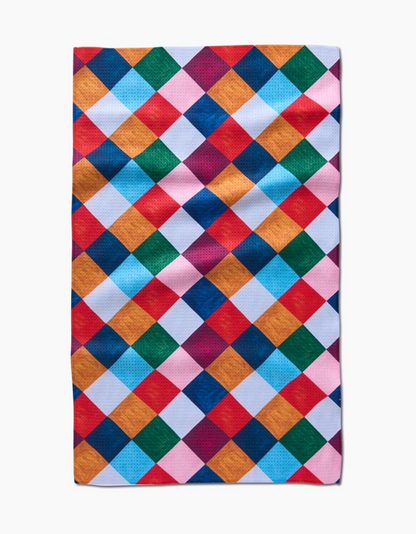 GEOMETRY HARLEQUIN TEA TOWEL