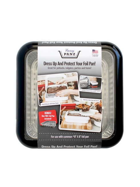 SQUARE SET - 8X8 PAN FRAME W/ LID & SERVING SPOON - CHARCOAL