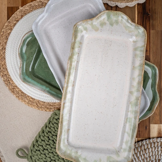 Etta B Rectangle Tray w/ Handles