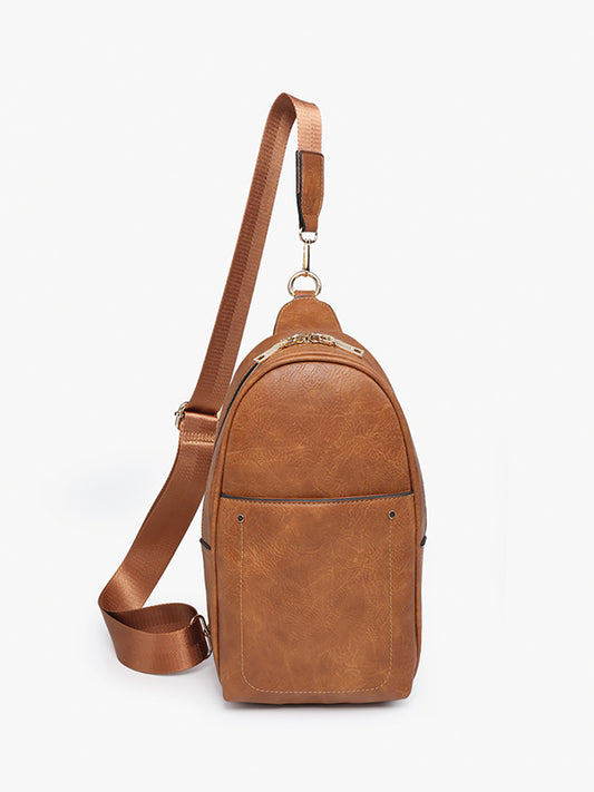 Jen & Co. Pamela Sling Bag Brown