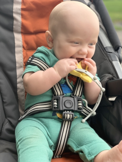 WHITE BUSY BABY EXTRA TETHERS - 2 PACK