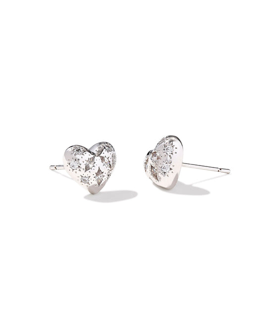 KENDRA SCOTT HOLLAND HEART STUD EARRINGS